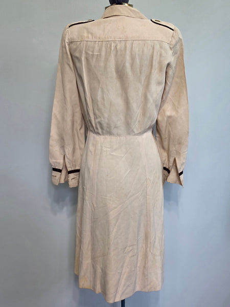 Army Nurse Beige Off-Duty Dress (AS-IS) <br> (B-37" W-26" H-35")