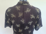 Plus Size Black Rayon Firework Print Dress <br> (B-57" W-49" H-62")
