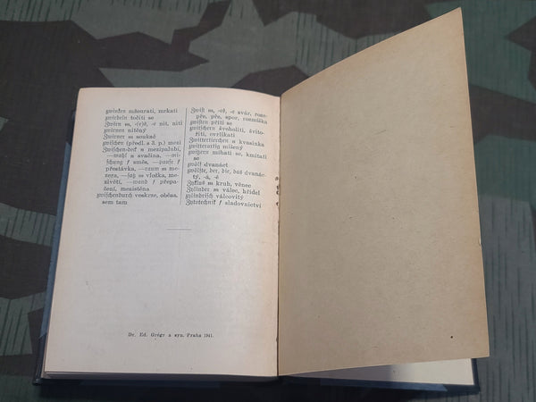 1941 Czech - German Dictionary