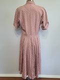German Dusty Pink Dress Marga Hennes <br> (B-37" W-28" H-41")