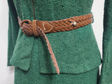 Green Knit Top and Skirt Set <br> (B-36" W-26" H-36")