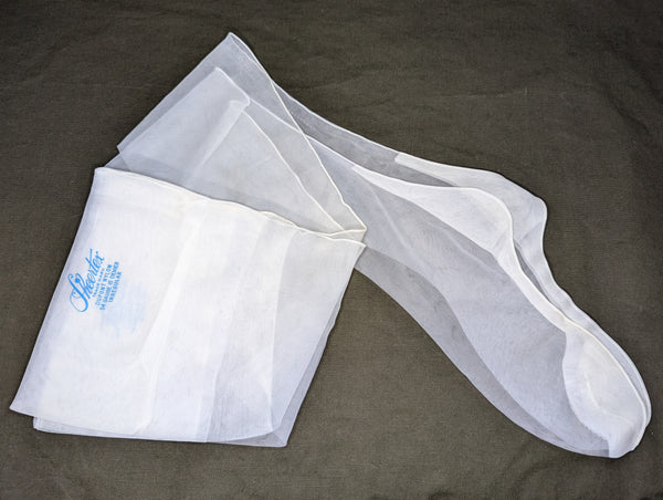 White Seamed Stockings in Box