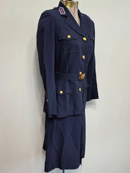 Citizens Defense Corps Women's Defense Volunteer Uniform (Jacket, Skirt & Hat) <br> (B-35" W-24" H-32")