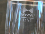 Superfest .5L Drinking Glasses Set of 2 (Larger Size)
