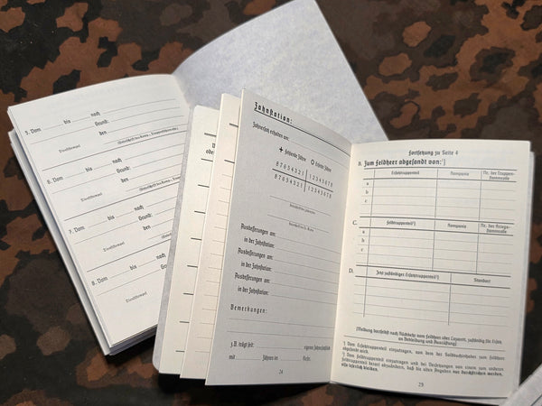 Early SS Soldbuch Reproduction