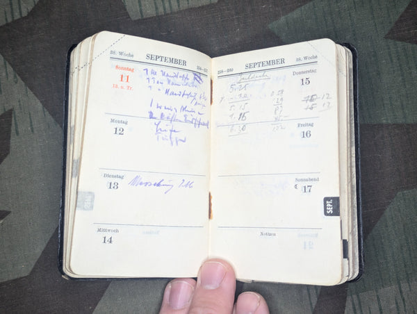 1938 Sonne Coal Briquettes Pocket Calendar Book