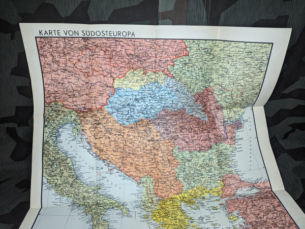 Schlag Nach über den Südosten 1941 Map