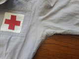 American Red Cross Gray Lady Seersucker Uniform Dress and Hat <br> (B-36" W-28" H-36")