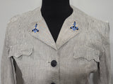 US Navy WAVES Supply Officer's Seersucker Jacket <br> (36" Bust)