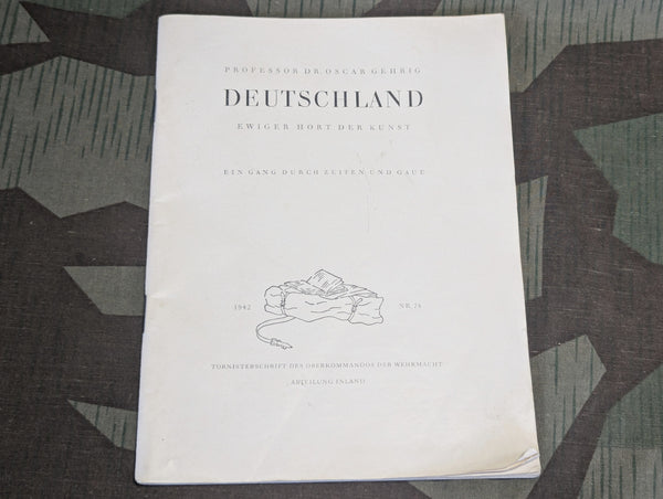 Tornisterschrift 1942 Deutschland Ewiger Hort Der Kunst (AS-IS)