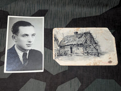 Picture and Post Card Fallen In Russia 1943