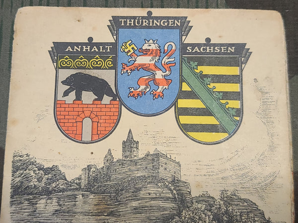 Original Shell Map of Anhalt Thüringen Sachsen