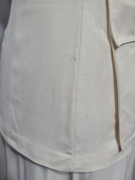 NNC Navy Nurse White Uniform Jacket and Skirt <br> (B-33" W-25" H-33.5")