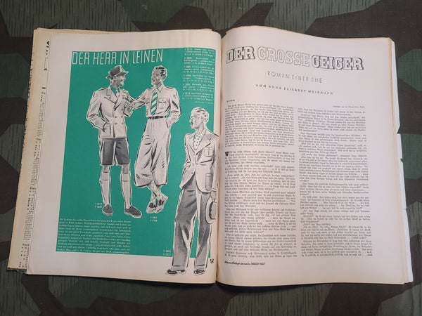Neue Modern Welt June 1937 Fashion Magazine with Patterns