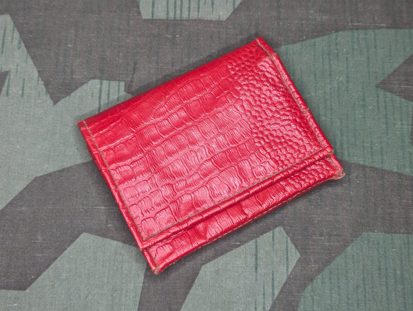 Faux Red Alligator German Wallet