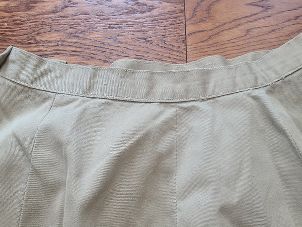 WAC Khaki Skirt <br> (W-26" H-37")