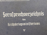 Folder For Fernsprechverzeichnis From the Reichsministeriums