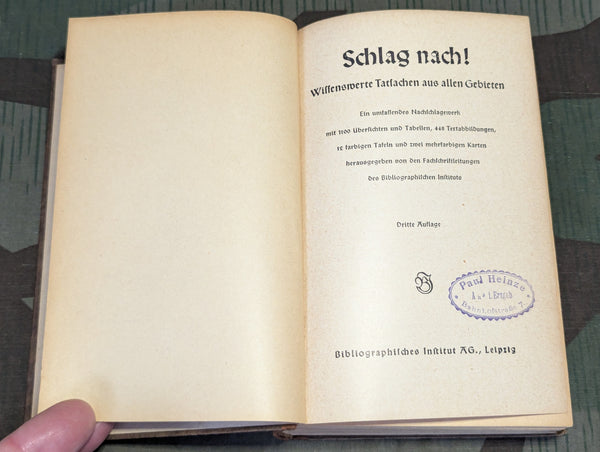 Schlag nach! Book 1941 Learn Almost Anything