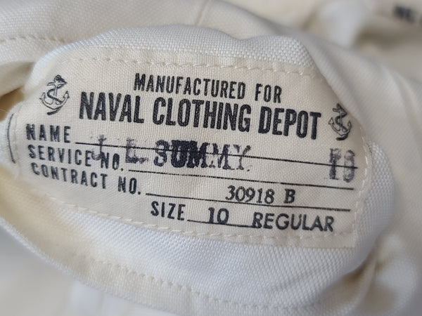 US Navy WAVES White Uniform Jacket & Skirt <br> (B-36" W-24" H-34")