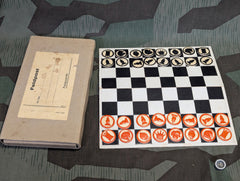 Feldpost Chess Game Set Schach Mühle Dame Complete