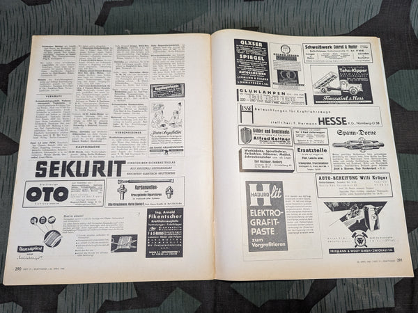 Kraftfahrzeug Handwerk 25 April 1942 Heft 17 Krafthand