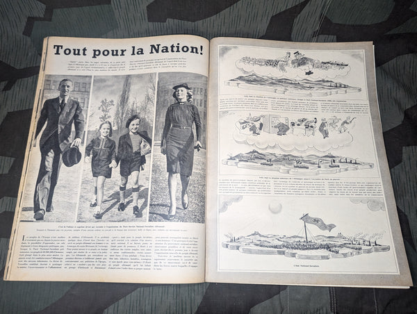 April 1941 Signal Magazine in French No. 8 (Reichsbank, Party Uniforms, Travel, Etc)