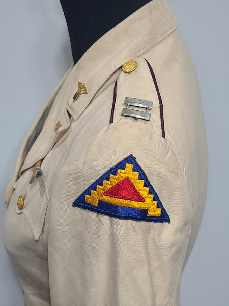 Army Nurse Beige Jacket (as-is) <br> (34" Bust)