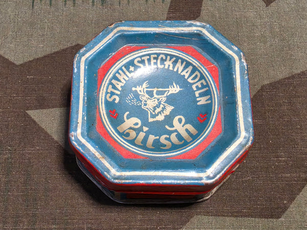 Hirsch Stahlstecknadeln Sewing Pin / Needle Tin (AS-IS)