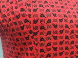 Heart Novelty Print French Oui Non Dress <br> (B-36" W-29" H-37")