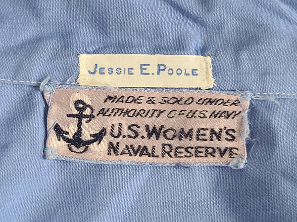 WAVES Reserve Blue Blouse <br> (36" bust)