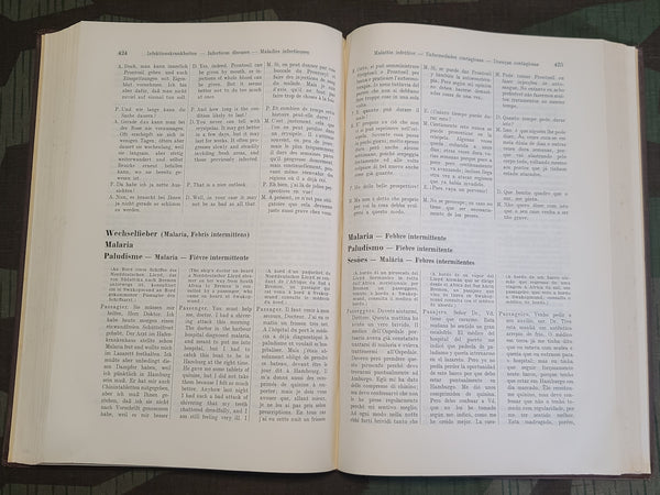 Die Brücke 1941 Doctor's Handbook in 6 Languages