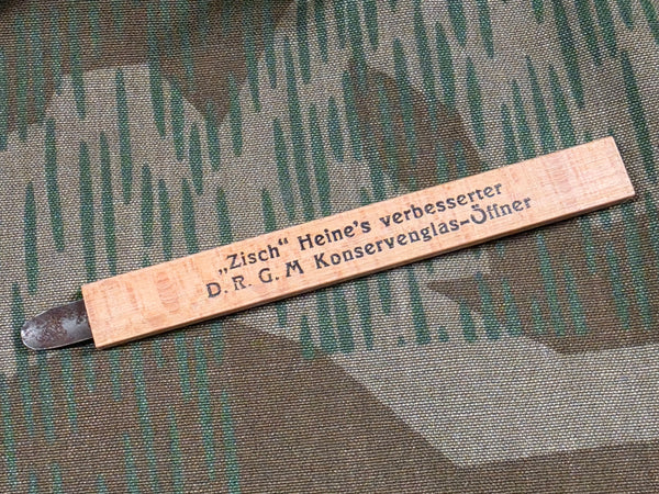 DRGM Glass Preserve Jar Wooden Opener