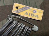 Lot of 24 German Safety Pins Aida