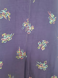 Purple Dress with Bow Print <br> (B-40" W-30" H-37")