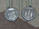 WHW Coat of Arms Charms 1942/43 Ahrweiler and Wittlich
