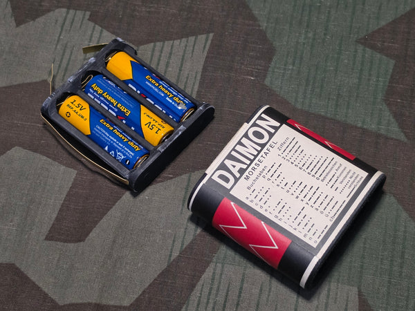 Reproduction Berker Wehrmacht Flashlight with Battery Adapter