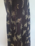 Plus Size Black Rayon Firework Print Dress <br> (B-57" W-49" H-62")