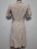 Army Nurse Seersucker Hospital Dress and Cap (Named) <br> (B-34" W-25" H-33")