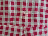 Red and White Gingham Dress <br> (B-41" W-32" H-40")
