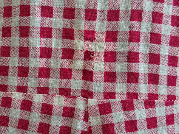 Red and White Gingham Dress <br> (B-41" W-32" H-40")
