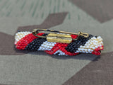 Original Beaded Third Reich Patriotic Pin