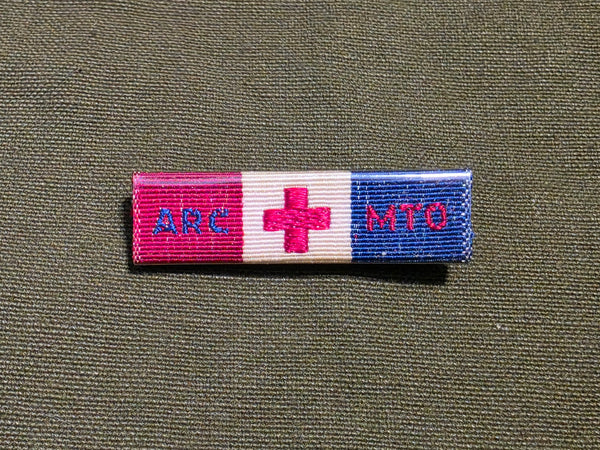 ARC MTO Ribbon Pin American Red Cross Mediterranean Theater of Operations