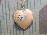 Iron Cross Heart Necklace