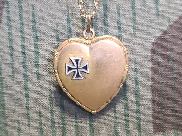 Iron Cross Heart Necklace
