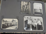 Partial German Family Photo Album Faux Snake Skin Cover