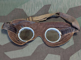 Original German Sun/Dust Leather Goggles