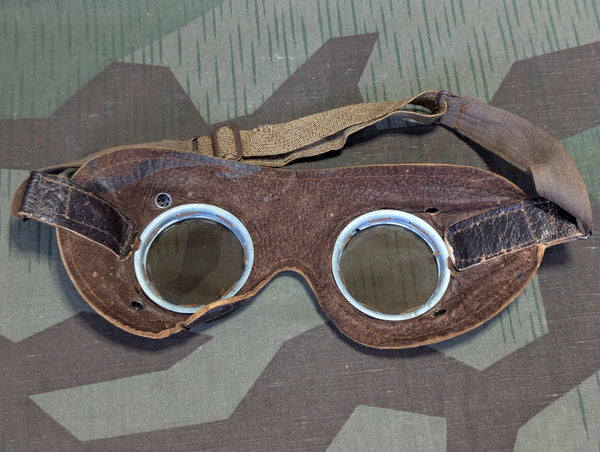 Original German Sun/Dust Leather Goggles
