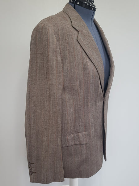 Brown / Tan Suit Jacket and Trousers <br> (44" Chest, 36" Waist)