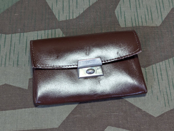 NOS German Dark Brown Wallet with Coin Purse