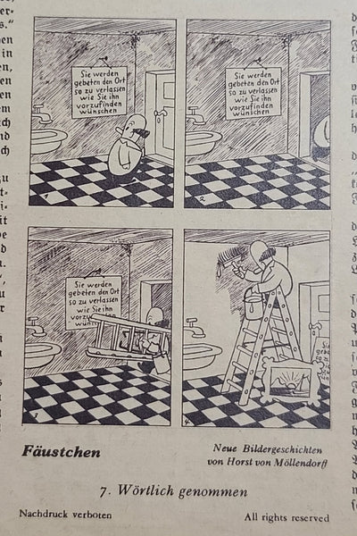 Erika Magazine Februar 1940 (Nr. 8) (Feldpost, Snowball Fights, Drawings)